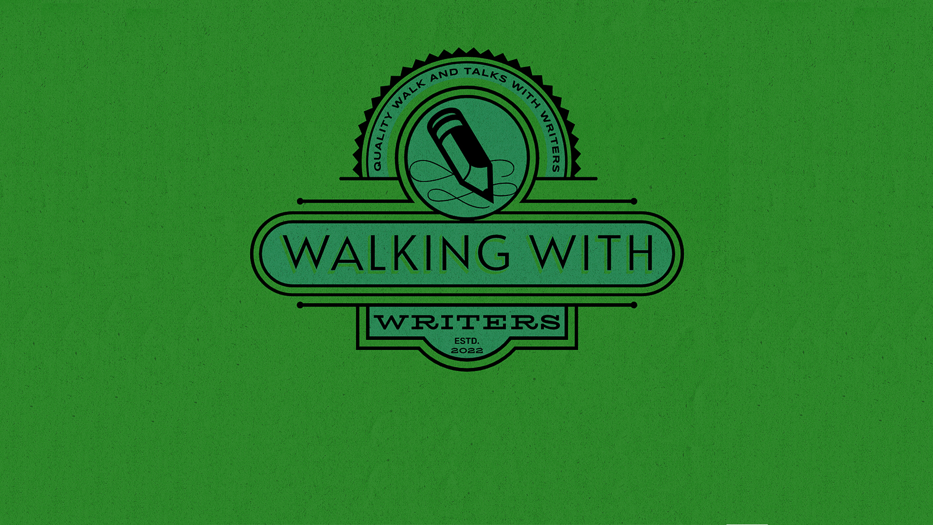 Walking with Writers Podcast Art Wide Screen